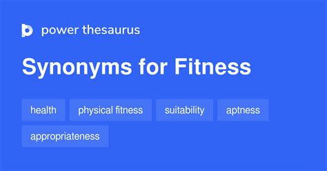 exerciser synonym|other words for fitness.